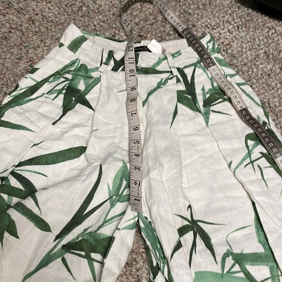 Massimo dutti 100% linen cropped pant - Picture 6 of 9